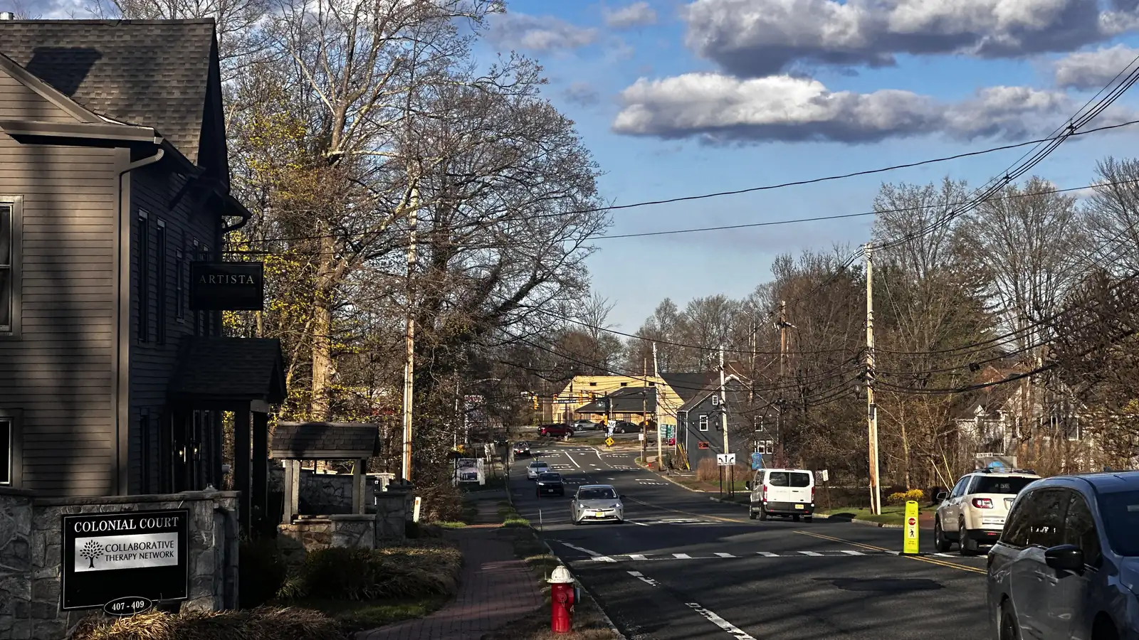 Main Street through the centre of Chester Borough, New Jersey